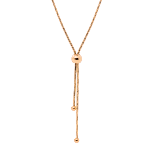 Simple Elegance Y-Necklace Roségold