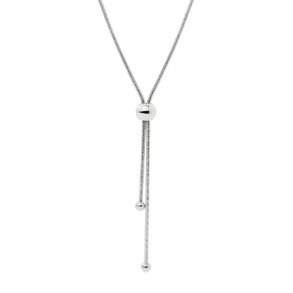 Simple Elegance Y-Necklace Silber