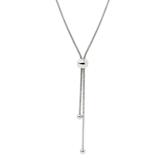 Simple Elegance Y-Necklace Silber