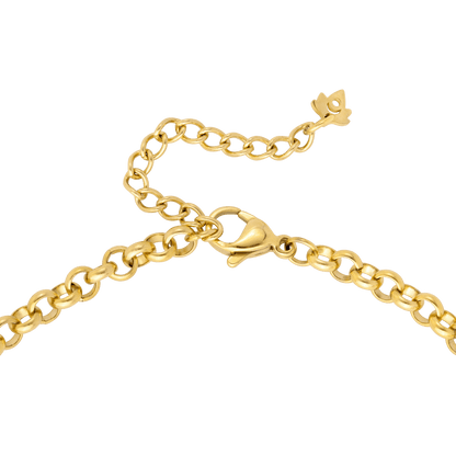 Twisted Donut Necklace Gold