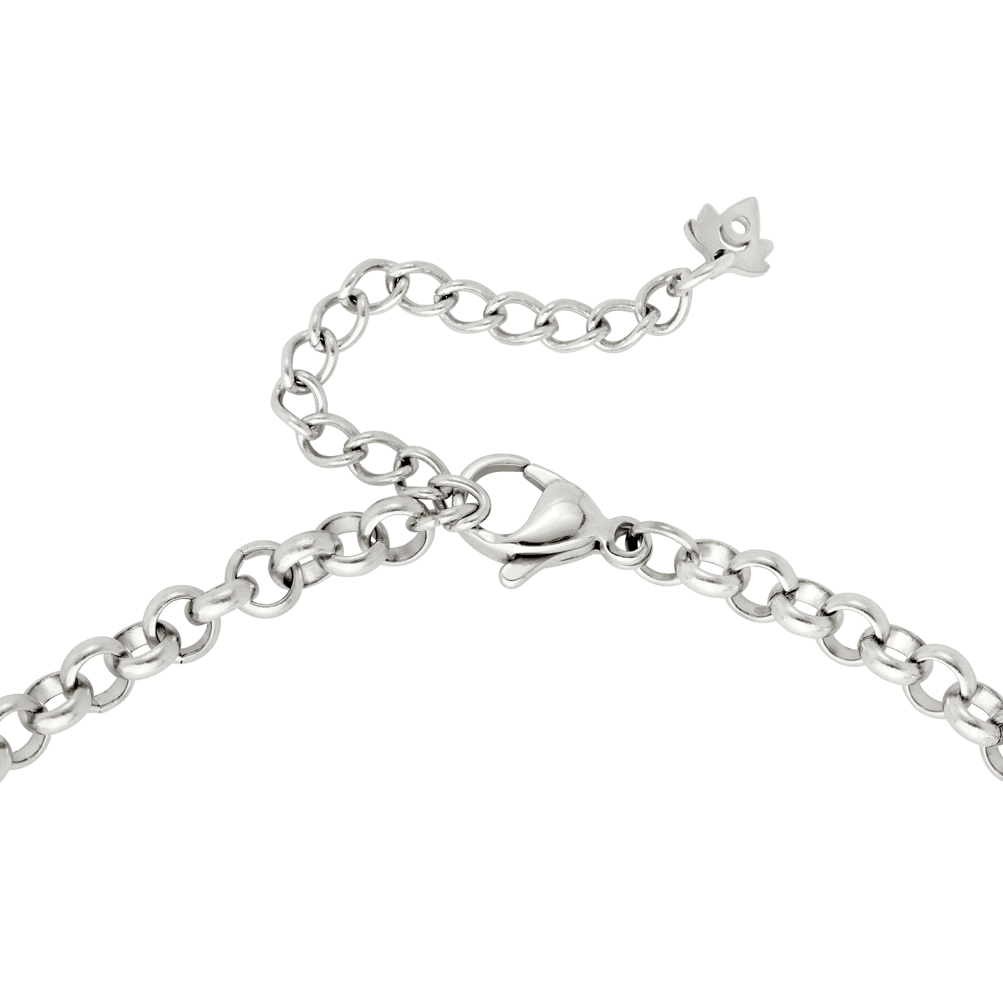 Twisted Donut Necklace Silber