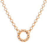 Twisted Donut Necklace Roségold