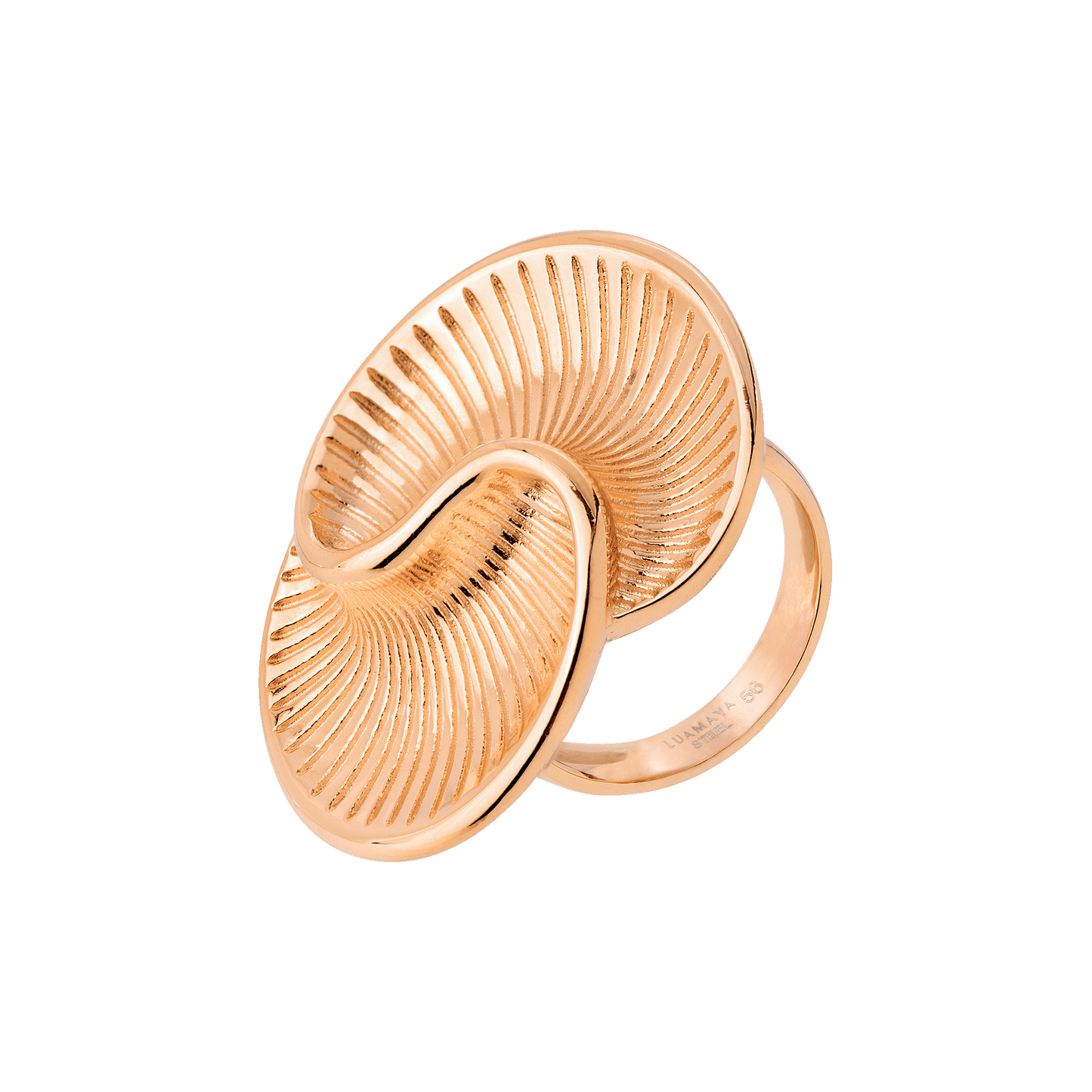 Winding Spiral Ring Roségold