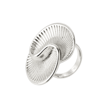 Winding Spiral Ring Silber