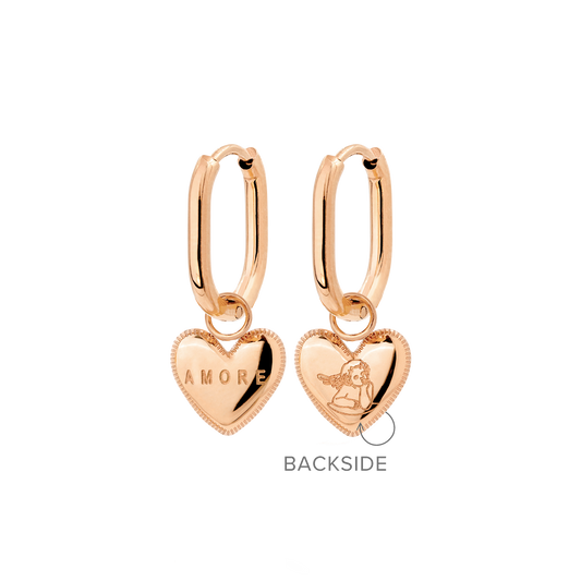 Amore Mio Oval Hoop Set Baby Roségold