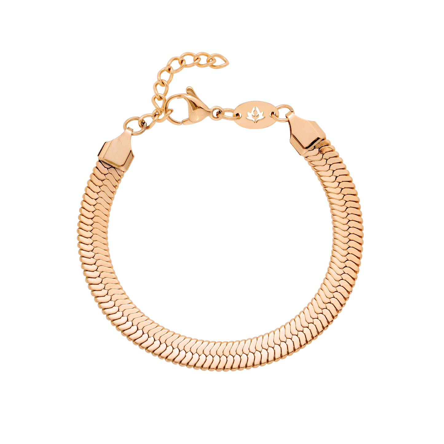 Bold Herringbone Bracelet Roségold