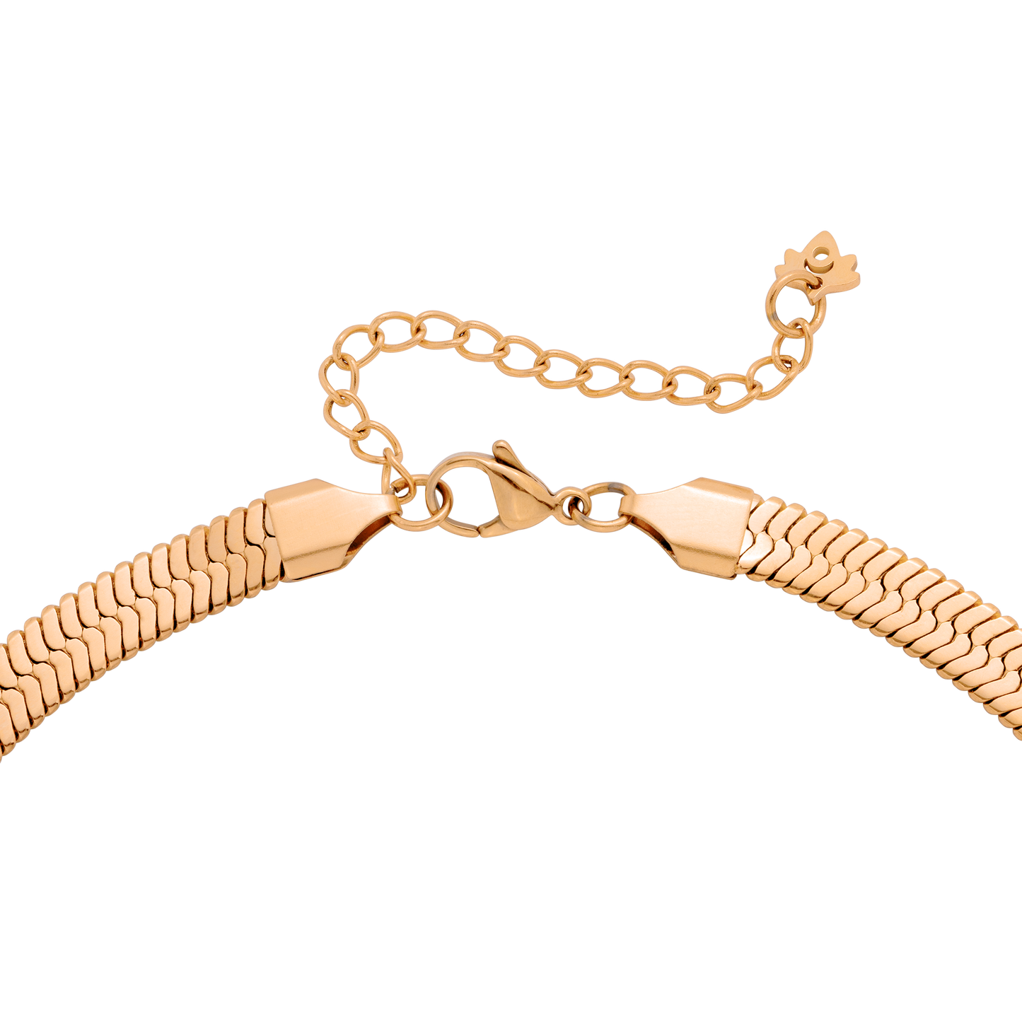 Bold Herringbone Necklace Roségold