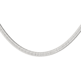 Bold Herringbone Necklace Silber