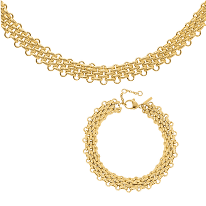 Bold Mesh Bundle Gold