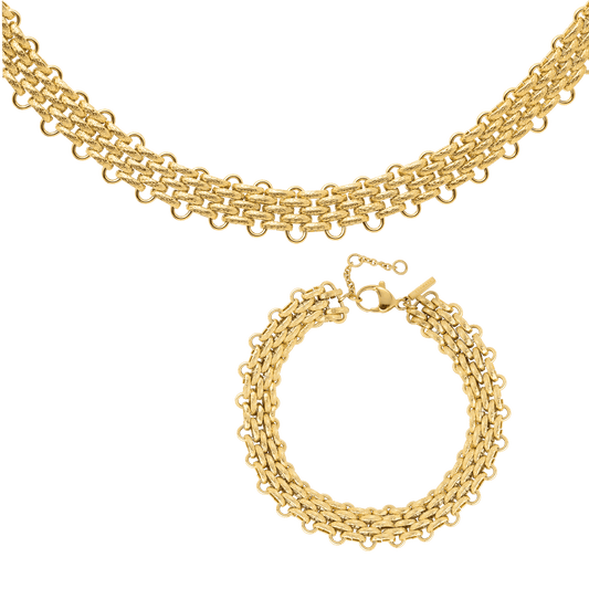Bold Mesh Bundle Gold