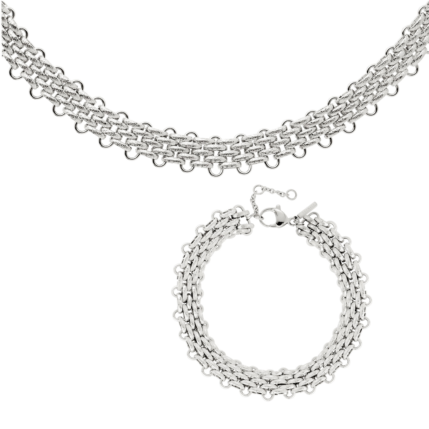 Bold Mesh Bundle Silber