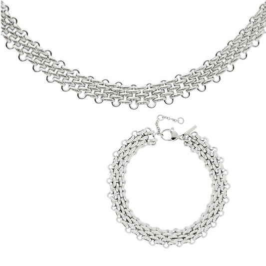 Bold Mesh Bundle Silber