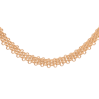 Bold Mesh Necklace Roségold