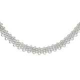 Bold Mesh Necklace Silber