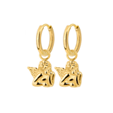 Cherub Hoop Set Small Gold