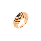 Chunky Stripes Ring Roségold