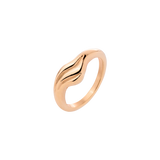 Curvy Wave Ring Roségold