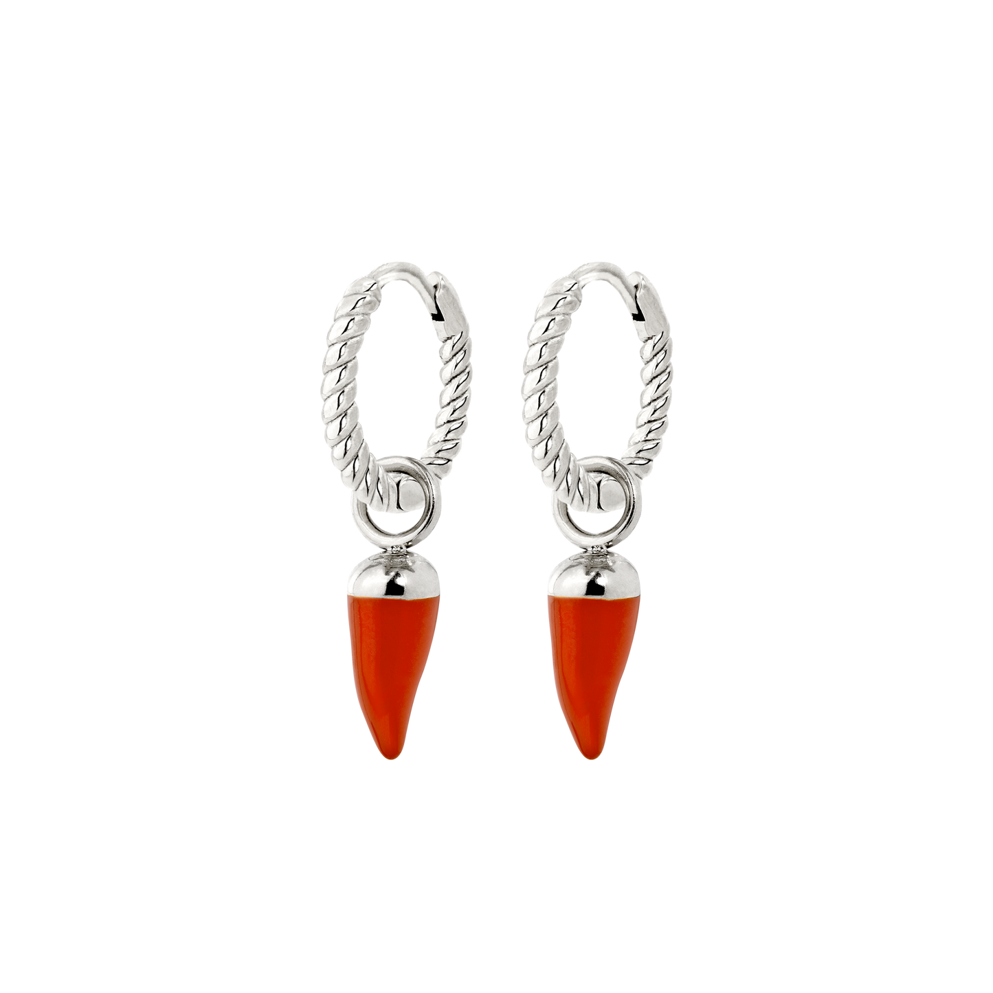 Hot 'n' Spicy Twisted Hoop Set Baby Silber