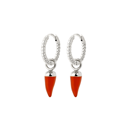 Hot 'n' Spicy Twisted Hoop Set Baby Silber