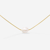 Minimalist Pearl Choker Gold