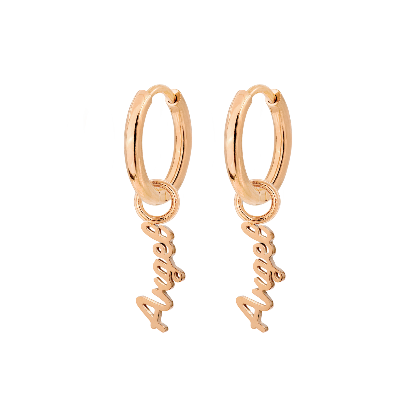 The Angel Hoop Set Small Roségold