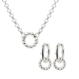 Twisted Donut Bundle Silber