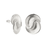 Winding Spiral Studs Silber