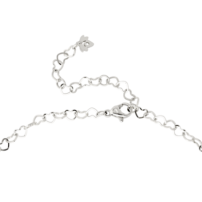 Heart after Heart Necklace Silber