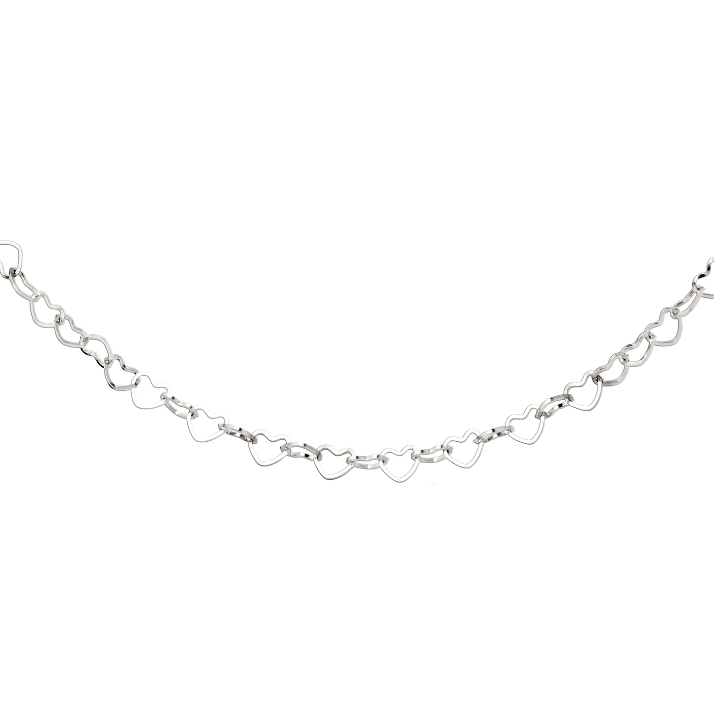 Heart after Heart Necklace Silber