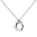 Melting Donut Necklace Silber