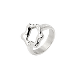 Melting Donut Ring Silber