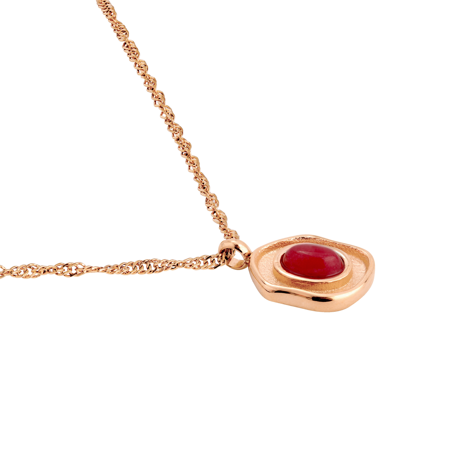 Scarlet Treasure Necklace Roségold