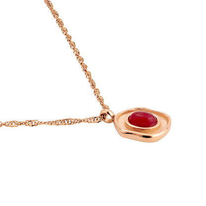 Scarlet Treasure Necklace Roségold