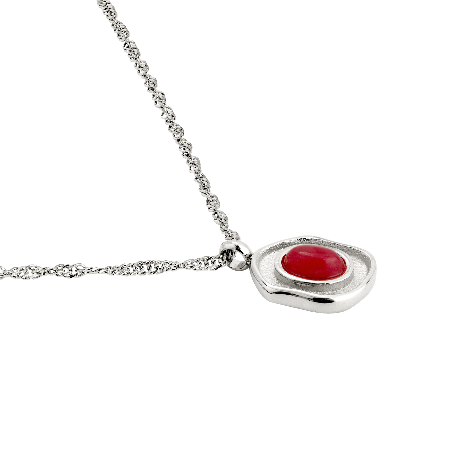 Scarlet Treasure Necklace Silber