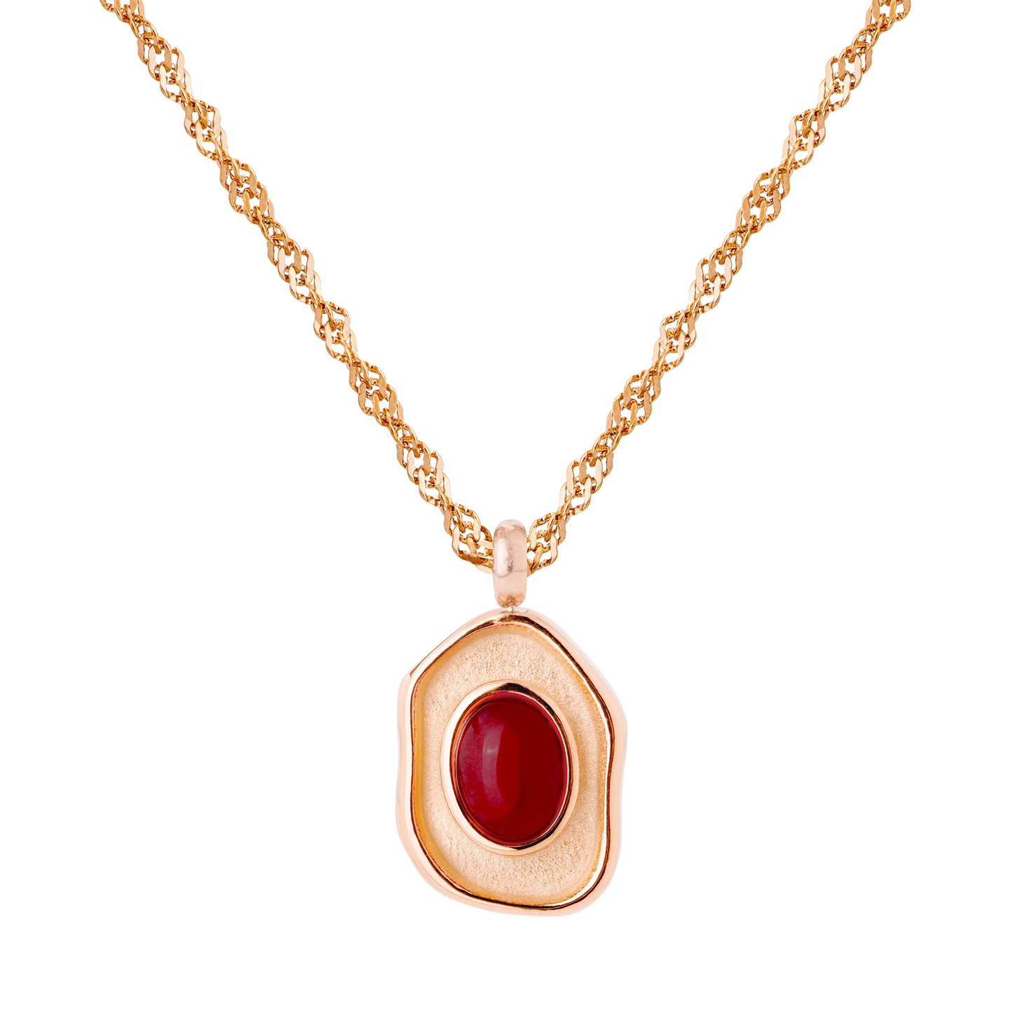Scarlet Treasure Necklace Roségold
