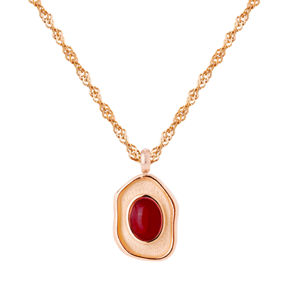 Scarlet Treasure Necklace Roségold