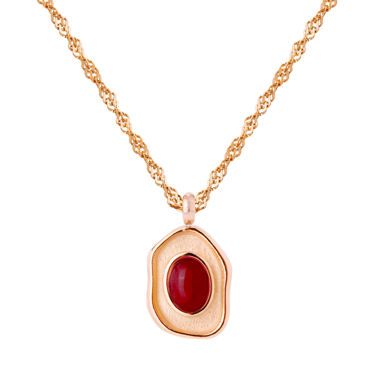 Scarlet Treasure Necklace Roségold