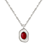 Scarlet Treasure Necklace Silber
