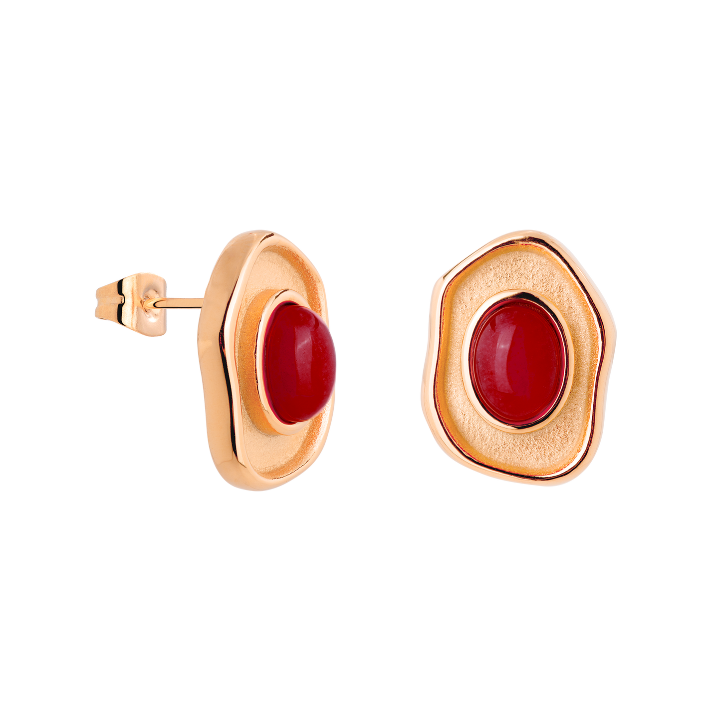 Scarlet Treasure Studs Roségold
