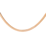 Slim Herringbone Necklace Roségold
