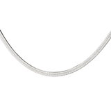 Slim Herringbone Necklace Silber