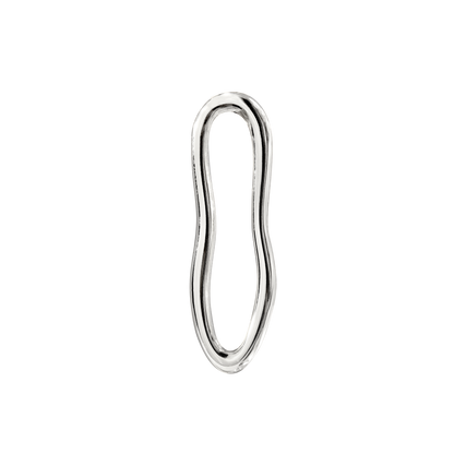Blending Shapes Oval Hoop Set Baby Silber
