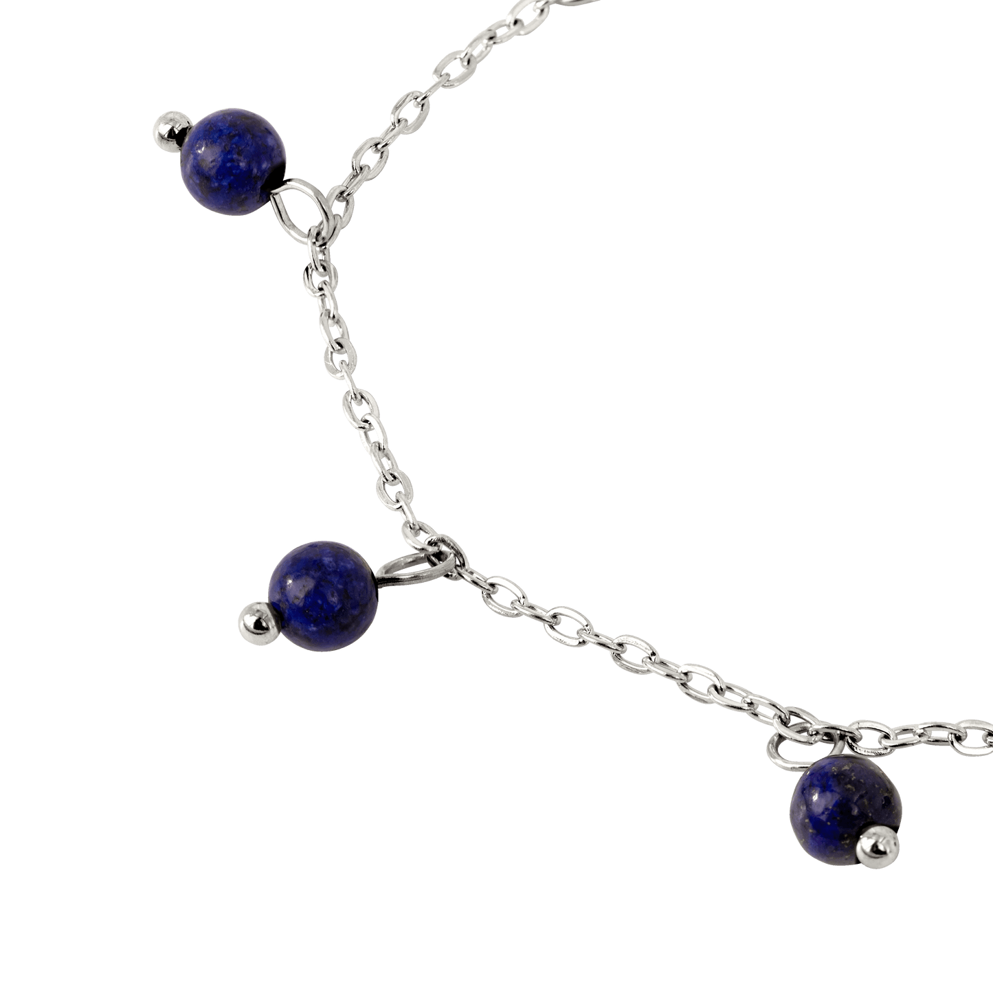 Blue Bay Anklet Silber