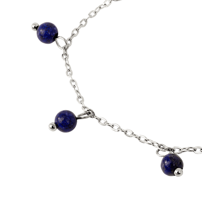 Blue Bay Anklet Silber