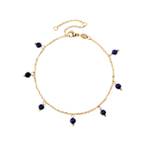 Blue Bay Anklet Gold