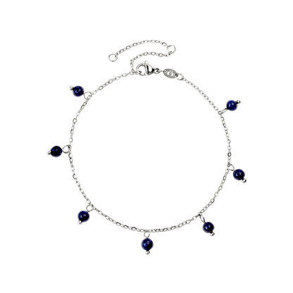 Blue Bay Anklet Silber