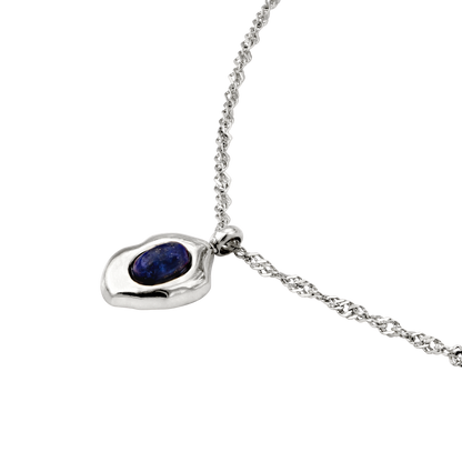 Blue Breeze Necklace Silber