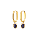 Blue Breeze Oval Hoop Set Baby Gold