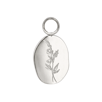 Bouquet Coin Hoop Set Medium Silber