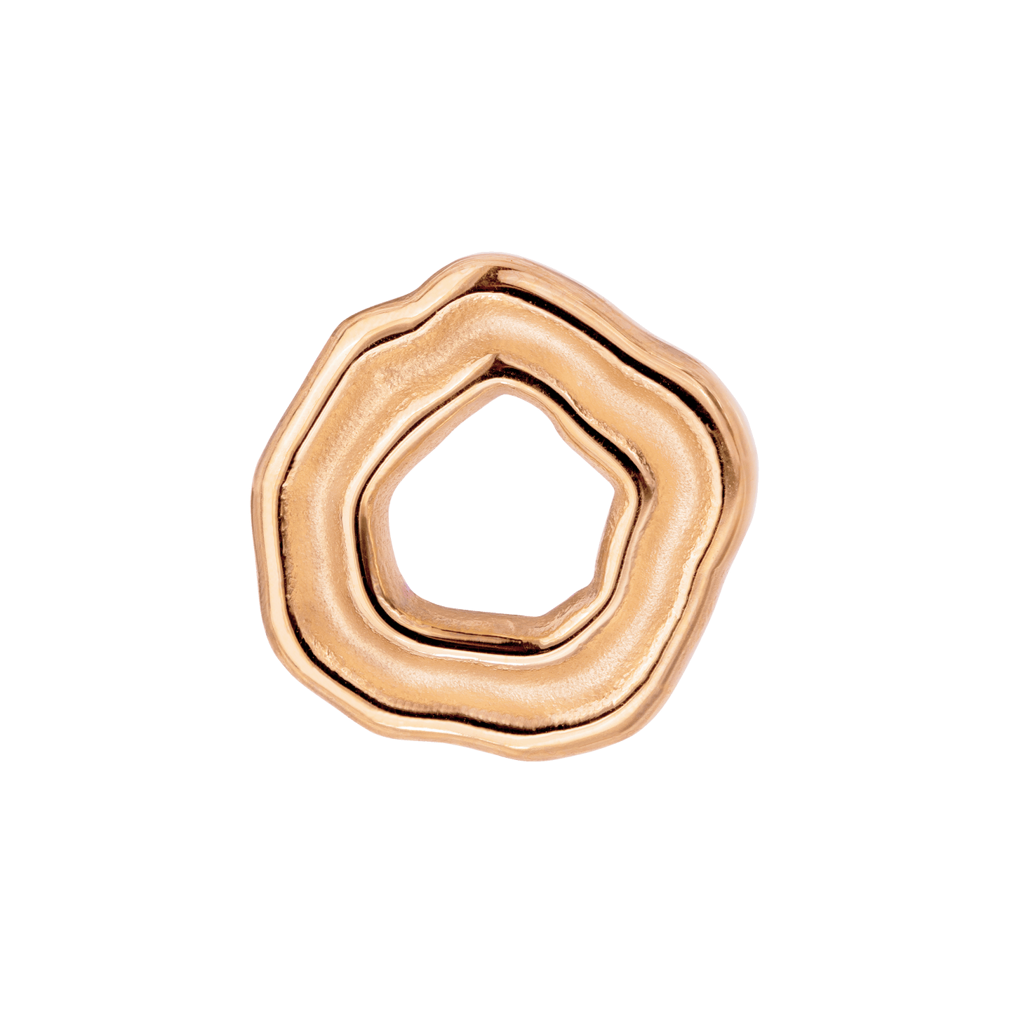 Chunky Coastal Charm Hoop Set Medium Roségold